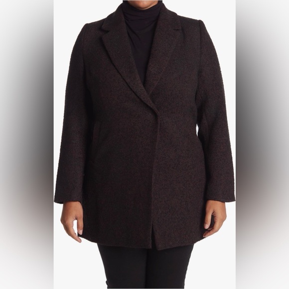 City Chic Textured Bliss Coat - Picture 3 of 8